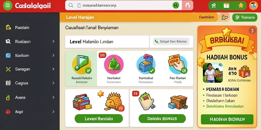Tampilan antarmuka yang menarik dan informatif.