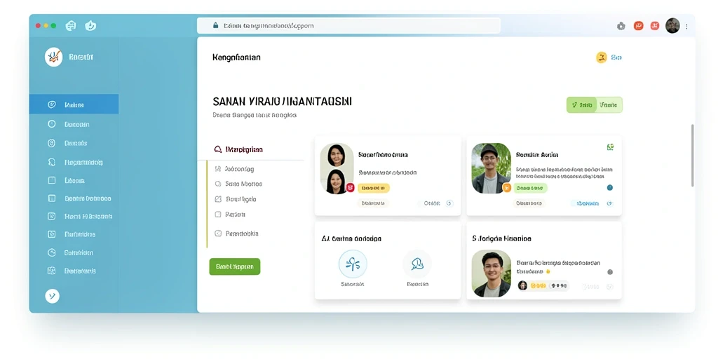 Antarmuka utama LINETOGEL yang menarik dan intuitif.