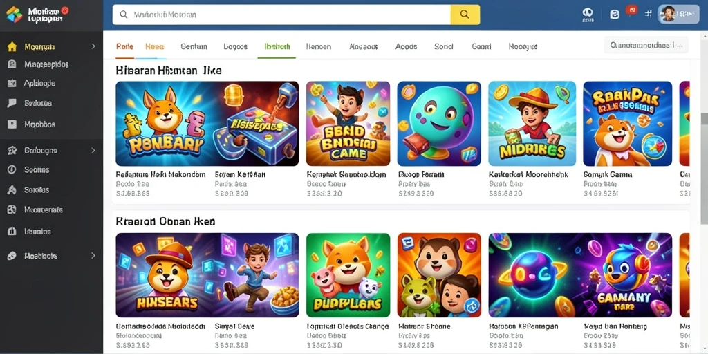 Tampilan menu utama yang intuitif dan mudah digunakan.